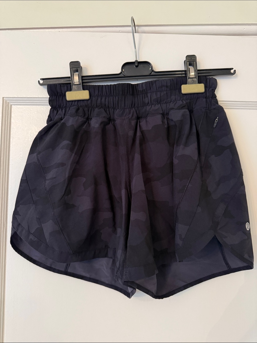 lululemon athletica Women's Black Camo Athletic Shorts